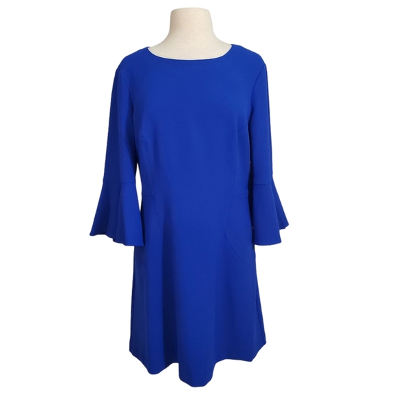 Vince Camuto Dresses & Skirts - Vince Camuto Royal Blue Bell Sleeve Shift Dress